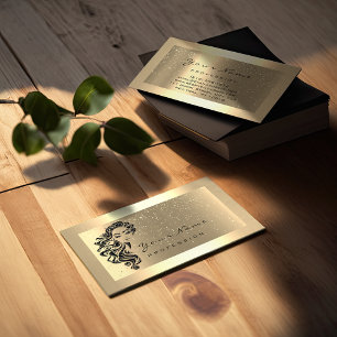 Eyelash Extension Makeup Artist Hair GoldConfetti Visitenkarte