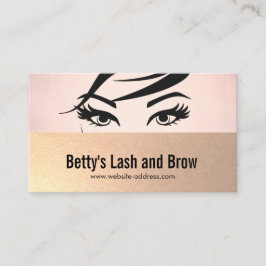 Eyelash Extensions and Brow Specialist Salon Visitenkarte