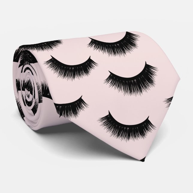 Eyelash-Extensions Blush Pink Lashes Krawatte (Gerollt)