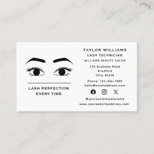 Eyelash Extensions Lashes Visitenkarte