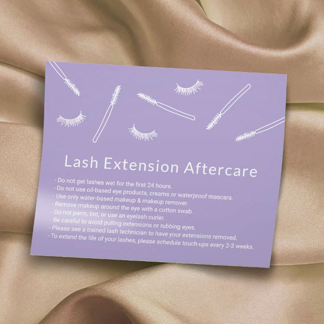 Eyelash Extensions Lavender Niedlich Salon Afterca Flyer (Von Creator hochgeladen)