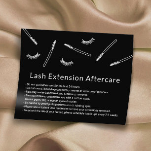 Eyelash Extensions Makeup Artist Niedlich Aftercar Flyer