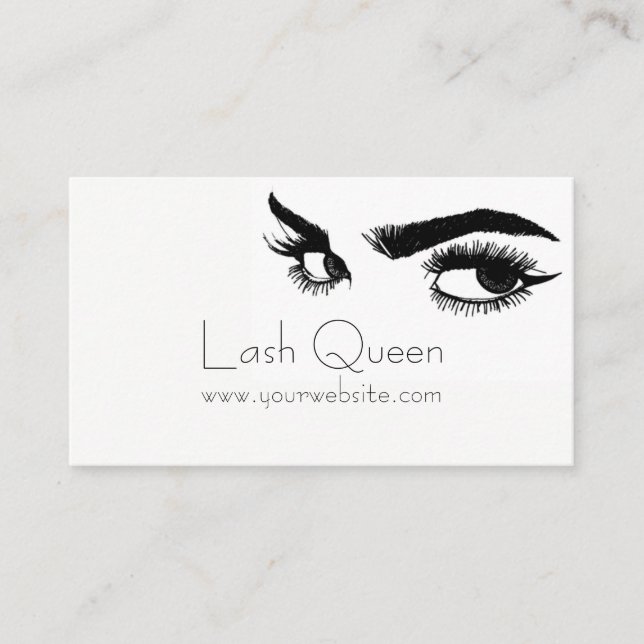 Eyelash Extensions Studio Business Card Visitenkarte (Vorderseite)