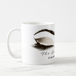 Eyelash Extention Beauty Studio Ivory Lux Glitzer Tasse