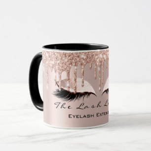 Eyelash Extention Beauty Studio Rose Park Glitzer Tasse