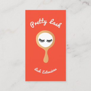 EyeLash Lash Extensions Mirror Visitenkarte