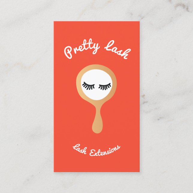 EyeLash Lash Extensions Mirror Visitenkarte (Vorderseite)