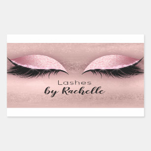 Eyelash Lashes Rechteckiger Aufkleber