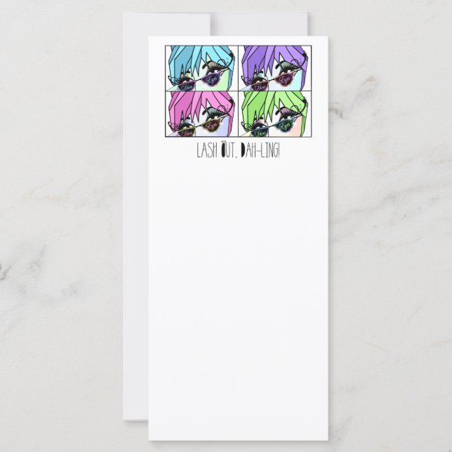 EyeLash/Permanent MakeUp Rack Cards (Vorderseite)