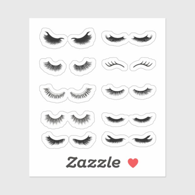 Eyelash Stickers Aufkleber (Blatt)