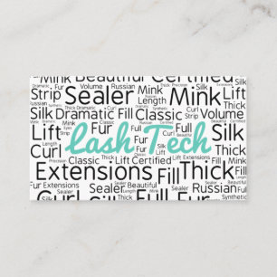 Eyelash-Techniker Visitenkarte