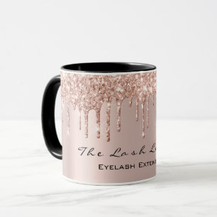 Eyelash Tropfens Beauty Studio Rose GoldSpark Glit Tasse