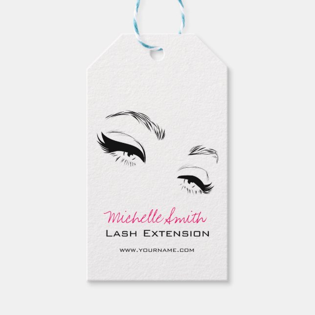 Eyelashes bricht Permanent Makeup Artist Eyes Lash Geschenkanhänger (Vorderseite)