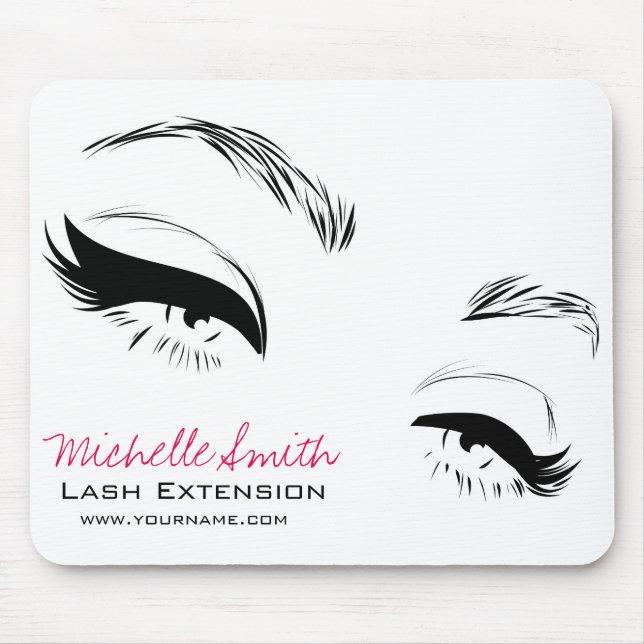 Eyelashes bricht Permanent Makeup Artist Eyes Lash Mousepad (Vorne)