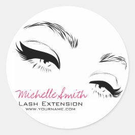 Eyelashes bricht Permanent Makeup Artist Eyes Lash Runder Aufkleber