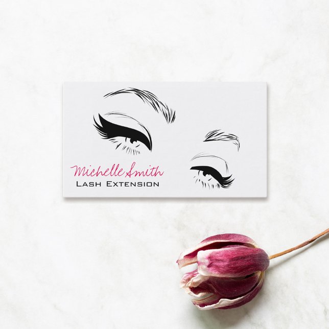 Eyelashes bricht Permanent Makeup Artist Eyes Lash Visitenkarte (Von Creator hochgeladen)