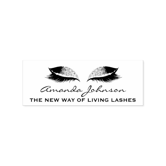Eyelashes Extension Makeup Artist Beauty Salon Gummistempel (Prägung)