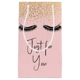 Eyelashes mit Gold Glitzer Kleine Geschenktüte