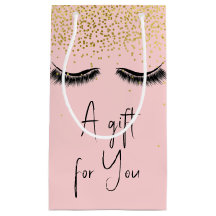 Eyelashes mit Gold Glitzer