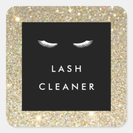 Eyelashes mit Gold Glitzer Lash Cleaner Sticker
