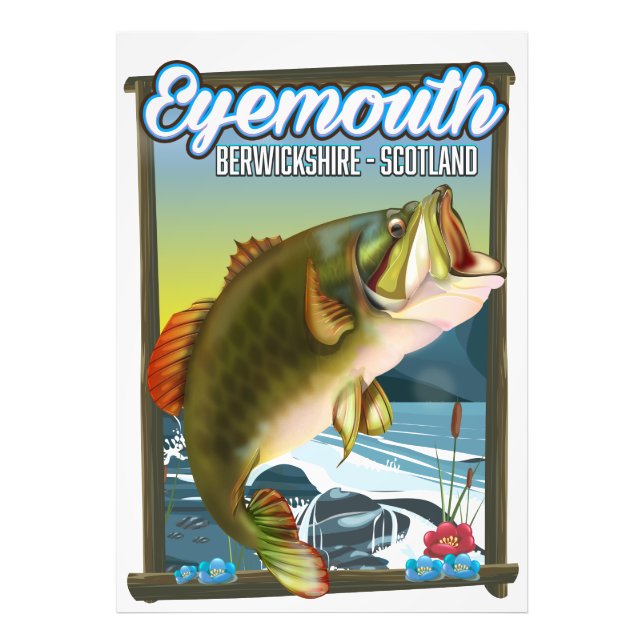 Eyemouth Berwickshire Schottland Angelposter. Fotodruck (Vorne)