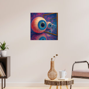 "Eyes Beyond Forever" - ein surreales Portrait Poster
