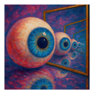 "Eyes Beyond Forever" - ein surreales Portrait Poster