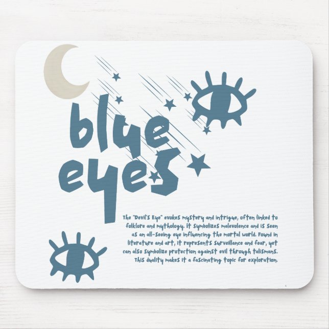 Eyes Blue Mousepad (Vorne)