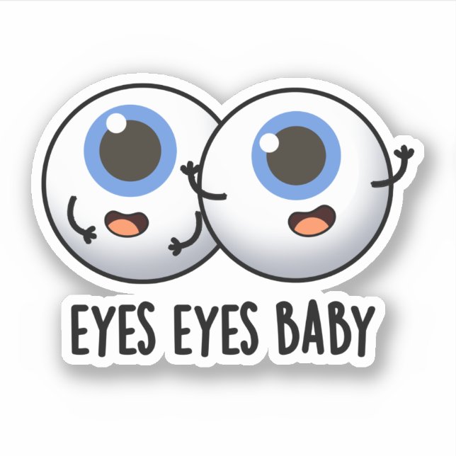 Eyes Eyes Baby Funny Ice Eyeballs Pub Aufkleber (Vorderseite)