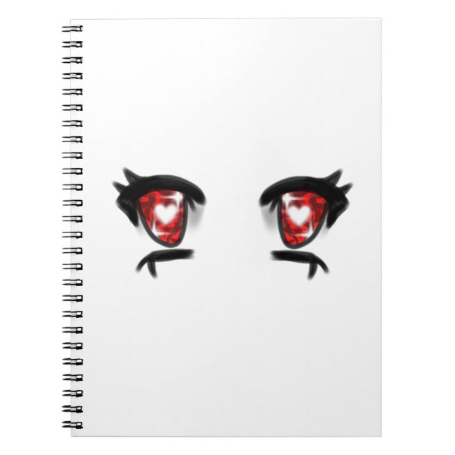 Eyes Girl Drawing Notizblock (Vorderseite)