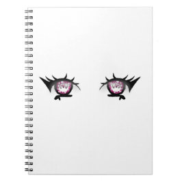 Eyes Girl Drawing Notizblock