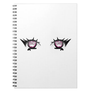 Eyes Girl Drawing Notizblock
