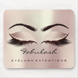 Eyes Glitzer Branding Beauty Studio Lash Rose Rosa Mousepad