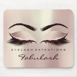 Eyes Glitzer Branding Beauty Studio Lash Rose Rosa Mousepad