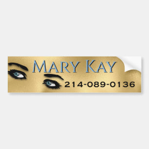 Eyes Gold Makeup Autoaufkleber