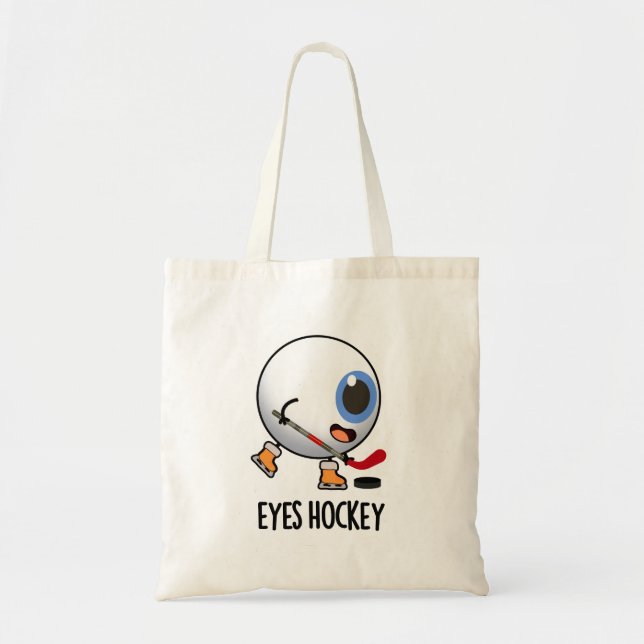 Eyes Hockey Funny Ice Hockey Sports Pub Tragetasche (Vorne)