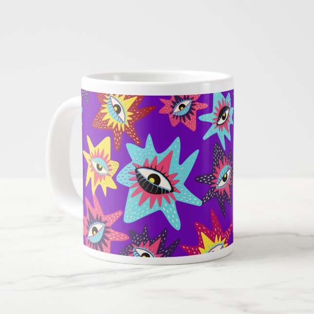 Eyes 🌸 Kaffeespezialitäten Tasse (Vorderseite Links)