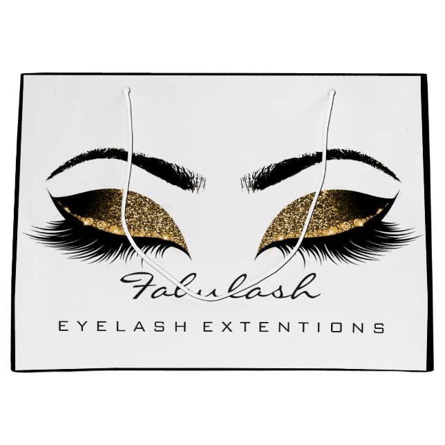 Eyes Lashes Makeup Glitzer Beauty Chocolate Große Geschenktüte (Vorderseite)