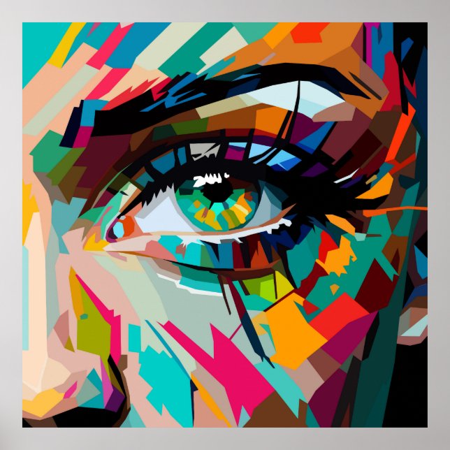 Eyes Pop Art Poster (Vorne)