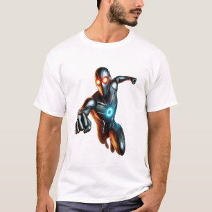 Eyesman - futuristischer heroischer Sprung T-Shirt
