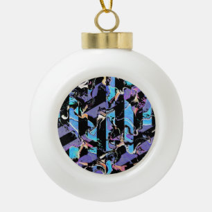 Eyesore ceramic ball christmas ornament