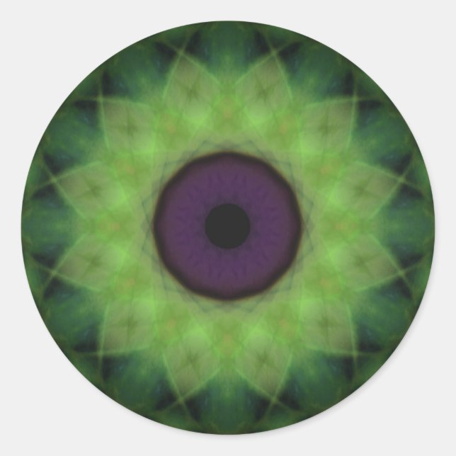 Eyesore Evil Eye Limon Mandala Runder Aufkleber (Vorderseite)