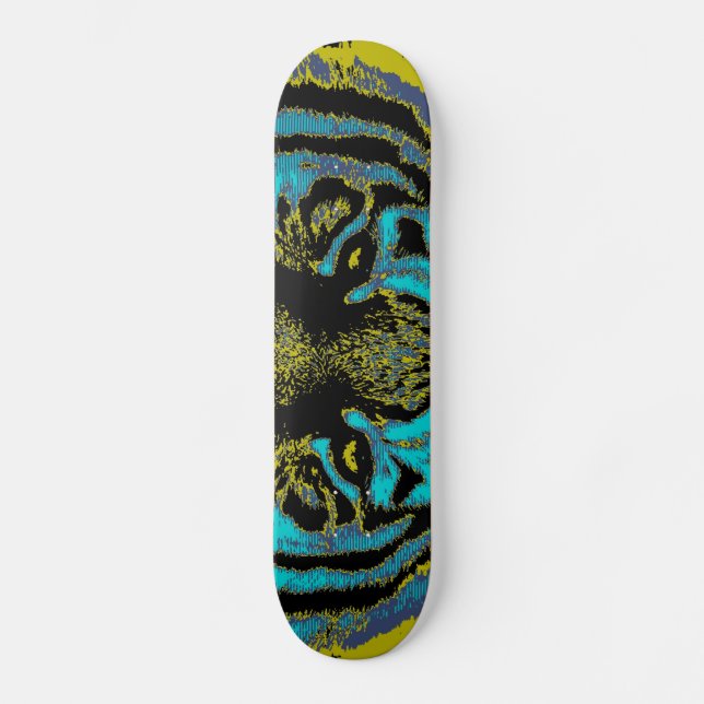 Eyes's Tiger - Fine Art Skateboard (Vorderseite)