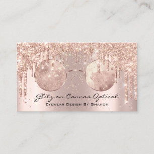 Eyewear-optisches Optometriker-Brillen-Rosen-Gold Visitenkarte