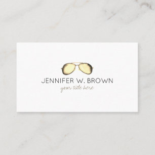 Eyewear Specialist EyeGlasses Spektakel gelb Visitenkarte