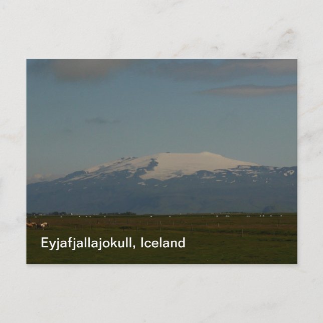 Eyjafjallajokull Island Postcard Postkarte (Vorderseite)