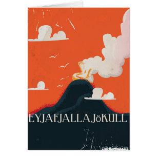 Eyjafjallajökull Vulkan Reiseplakat