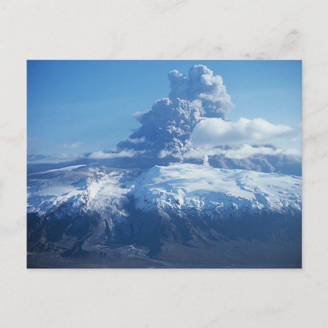 Eyjafjallajökull Vulkanausbruch Island Postkarte (Vorderseite)