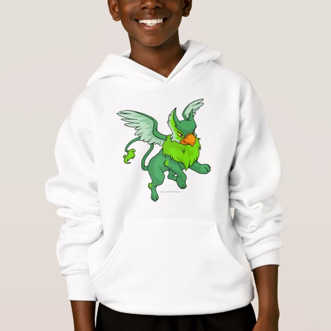 Eyrie-Grün Hoodie (Vorderseite)