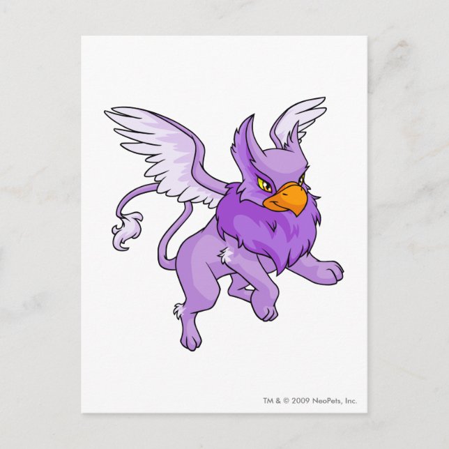 Eyrie Lila Postkarte (Vorderseite)